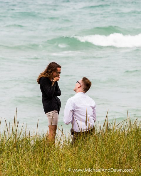 boy getting ready to propose